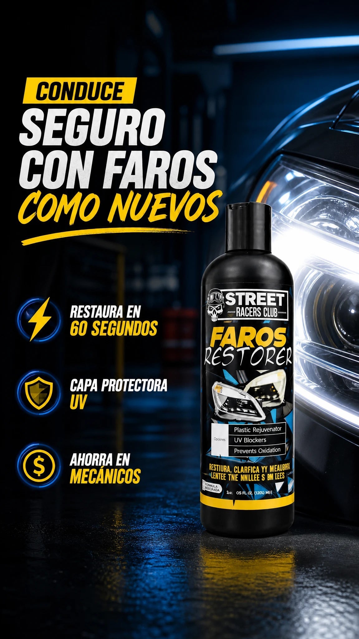 Restaurador de faros - beneficios